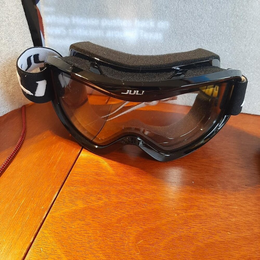 Juli Ski Snowboard Goggles Adult Black Frame Clear Lens New With Defect